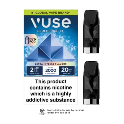 Blueberry Ice Vuse Pro Pods - 10mg - Vape Product (57C322)
