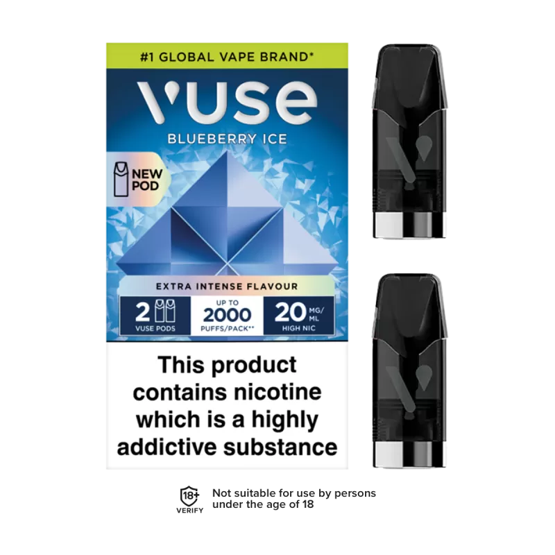 Blueberry Ice Vuse Pro Pods - 10mg - Vape Product (57C322)