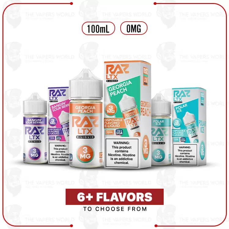 Pod Juice X Raz LTX Tobacco Free Nicotine 100ML E-Juice 0MG - Thevapersworld