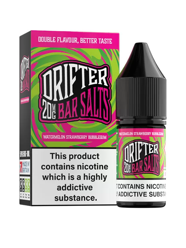 Watermelon Strawberry Bubblegum Drifter Bar Salts E-Liquid - Image 2