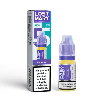 Lost Mary Nic Salt E-Liquid Grape Ice 10ml - Nicotine Strength#20mg>10mg>5mg (129C0F)