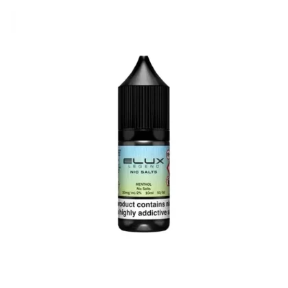 Elux Legend Nic Salts Menthol E Liquid 10ml - Nicotine Strength#20mg>10mg>5mg (FA8EDD)