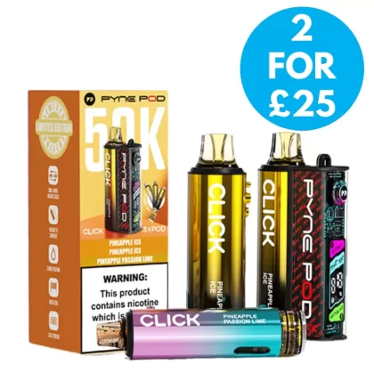 Pyne Click 50k Prefilled Pod Vape Kit - Vape Co