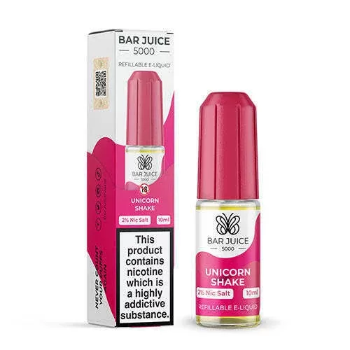 Bar Juice 5000 Unicorn Shake Nic Salt E-Liquid 10mg & 20mg – Enchanting Creamy Fruit Blend | 10ml