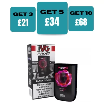IVG Pro 2 Pod Kit Device 1000mAh – £7.99 or 3 for £21 - GUNMETAL