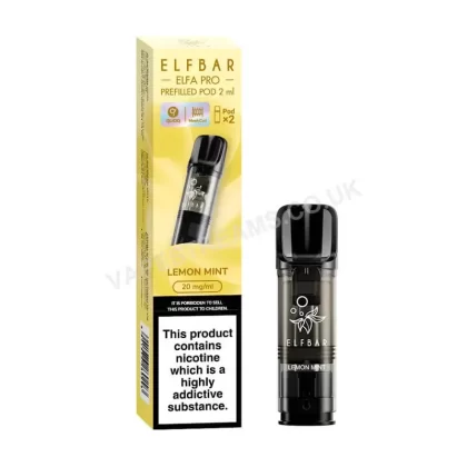 Elf Bar ELFA Pro Lemon Mint Prefilled Pods - Vapestreams Co