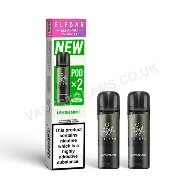 Elf Bar ELFA Pro Lemon Mint Prefilled Pods - Vapestreams Co - Image 2