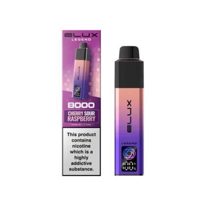 Elux Legend 8000 Prefilled Pod Kit Cherry Sour Raspberry - 20mg