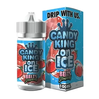 Belts Strawberry On Ice by Candy King 100ml - Vape Product, Vape Product