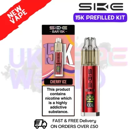 Cherry Ice SKE 15K Puff Prefilled Pod Kit – £8.49