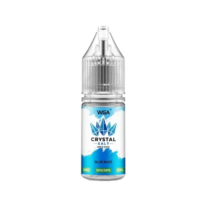 WGA Crystal Blue Razz Saltnic Vape Juice - 10 Pack