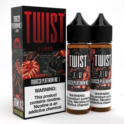 Twist E-Liquid – Tobacco Platinum No. 1 2x60ml - Vape Product, Vape Product