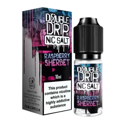 Raspberry Sherbet Nic Salt E-Liquid by Double Drip (10ml) - 10mg