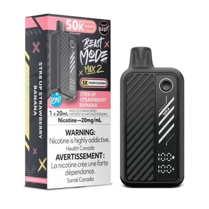 Flavour Beast Beast Mode Max 2 Disposable – STR8 UP Strawberry Banana