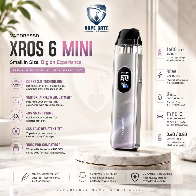 Vaporesso Xros 6 Mini 1600mAh Pod System
