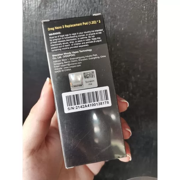 Voopoo Drag Nano 2 Replacement Pod Cartridge 2ml - 1pc / 0.8ohm - Image 2