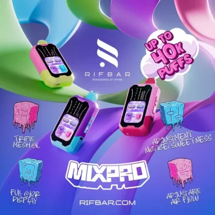 RifBar MixPro 40K - Peach Mango Pineapple (Nic & Sweetness Control)