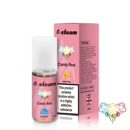 Candy Floss 50/50 Eliquid 10ml by Steam