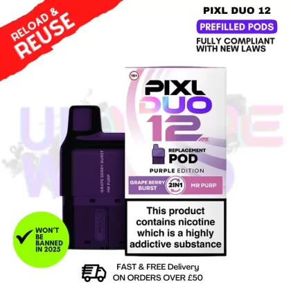 Purple Edition Pixl Duo Replacement Pod – £6.99
