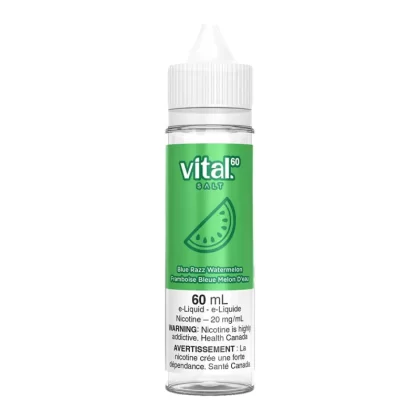 Vital Salt Nic E-Liquid - Blue Razz Watermelon 60ml - 20mg/ml
