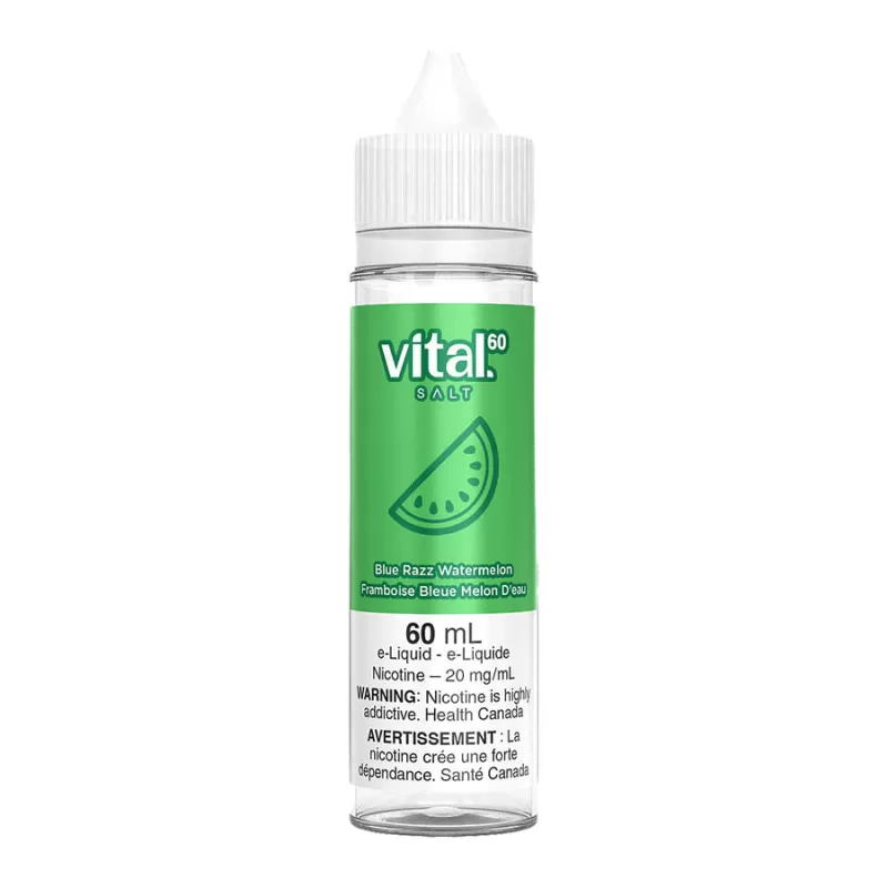 Vital Salt Nic E-Liquid - Blue Razz Watermelon 60ml - 20mg/ml