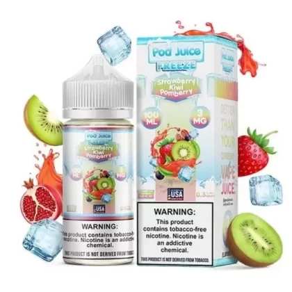 Strawberry Kiwi Pomberry Freeze E-Liquid by Pod Juice - Size#100ml~Nicotine#3MG>6MG