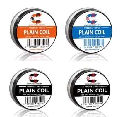 Coilology Plain Sandvik MTL Coils - Type#Ni80 1.28Ω>Ni80 0.79Ω>Ni80 0.57Ω>Ni80 0.52Ω>KA1 1.27Ω>KA1 0.82Ω>SS316L 0.68Ω>SS316L 0.44Ω