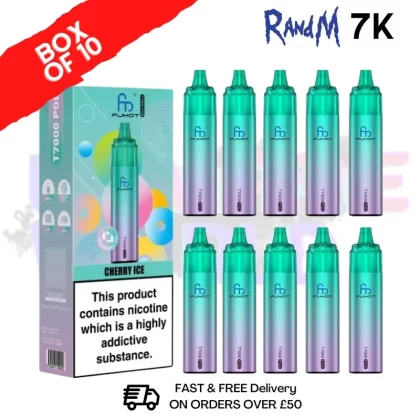 Cherry Ice RandM 7000 Puff T7000 Box Of 10