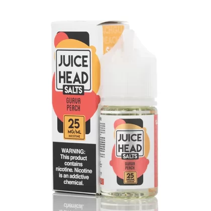 Juice Head SALT Guava Peach Vape e-Liquid 30mL - Vape Product, Vape Product
