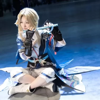 Yanqing Style Costume Sci-Fi Cloud Knight Lieutenant Cosplay Outfit