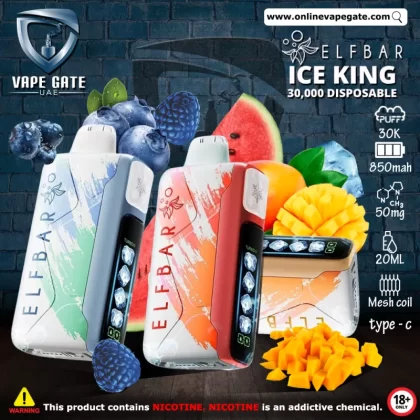 Elf Bar Ice King Disposable Pod Device (30,000 Puffs) - Double Mango / 50 mg