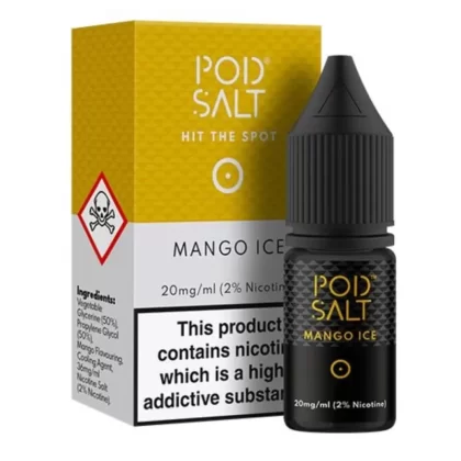 Mango Ice Nic Salt E-Liquid by Pod Salt (10ml) - 5mg