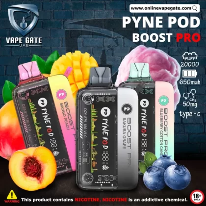 Pyne Pod Boost Pro - Rechargeable Disposable Vape (20,000 Puffs) - Colombian Coffee / 50 mg