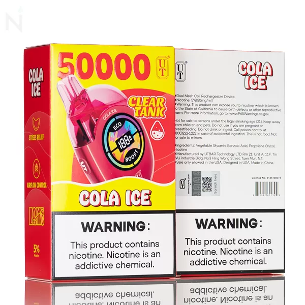 FLUM UT Bar 50K Clear Tank Disposable - Pineapple Coconut Slushy - Image 3