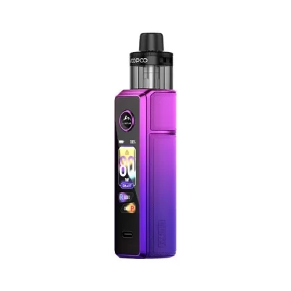 VOOPOO DRAG X3 KIT - Color#AURORA PURPLE>MOSS GREEN>SKY BLUE>CHAMPAGNE GOLDEN>GRAY METAL>SPRAY BLACK>GLOW PINK