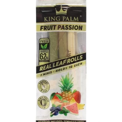 King Palm Mini Fruit Passion Pre-Rolled Cones (2-Pack) - Ejuicewarehouse