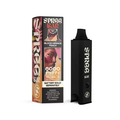 Spree Bar 6000 Flavor Pod - Blood Orange Peach, Blue Razz Ice