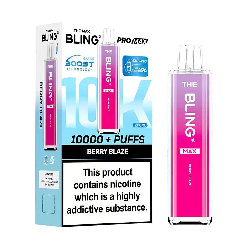 The Bling Pro Max 10K Pod Kit - Blue sour raspberry - Image 2
