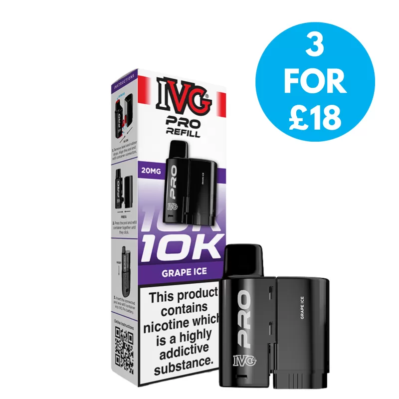 20mg (2%) IVG Pro 12 Refill Packs - Vape Co