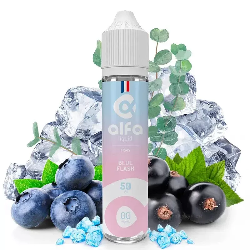 Alfa E-Liquid 50ml – Blue Flash Ice 0mg