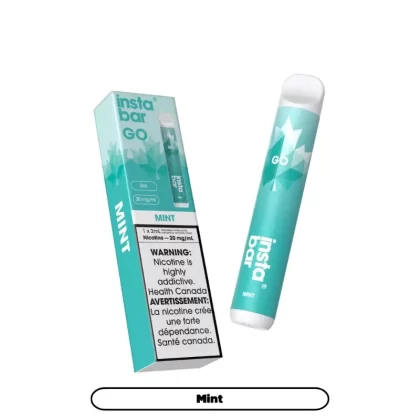 Insta Bar Go Mint Disposable Vape, 2mL - Strength#20MG>20MG (ONT-TAX)