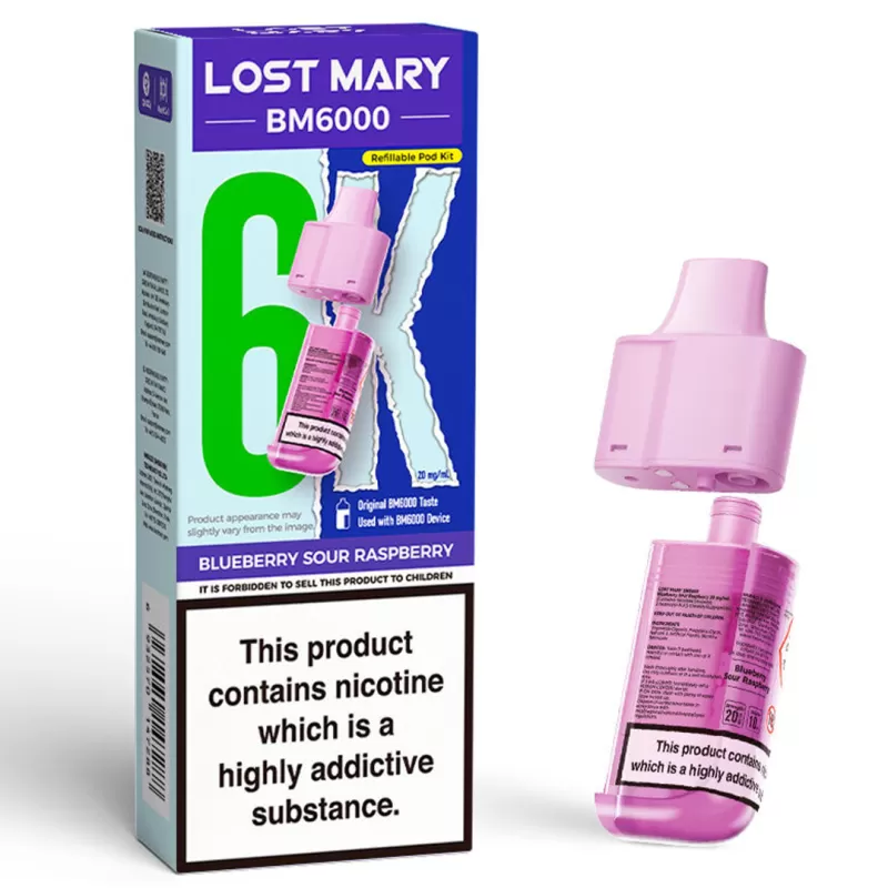 Lost Mary BM6000 Prefilled POD 10mg - Blackcurrant Apple - Image 3