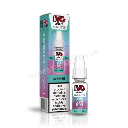 IVG Pro Gum Mint Nic Salt E-Liquid - Vapestreams Co