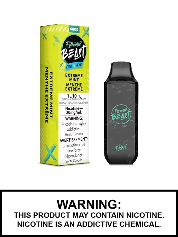 Extreme Mint Iced by Flavour Beast Flow Disposable Vapes