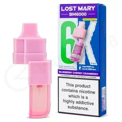 Blueberry Cherry Cranberry Lost Mary BM6000 Refill Pack - Ecigpremium