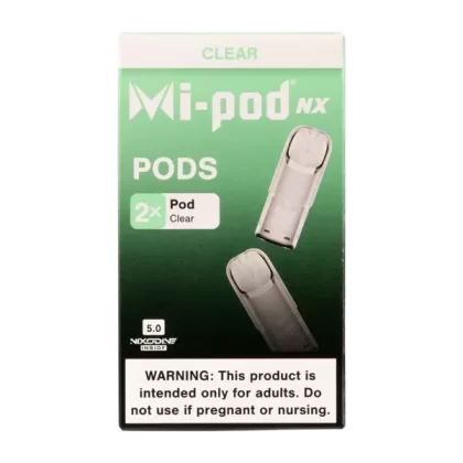 Clear MI-POD NX Pods 2-Pack - Customer Group#VAP~Nixodine#5~Size#Single>5 Pack