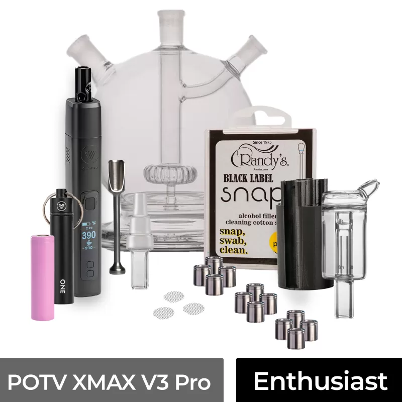 POTV XMAX V3 Pro Enthusiast Vaporizer Kit - Silver Gradient