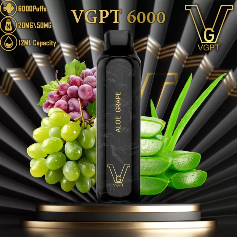 VGPT DISPOSABLE VAPE (6000 Puffs) - 50 mg / Aloe Grape - Image 3