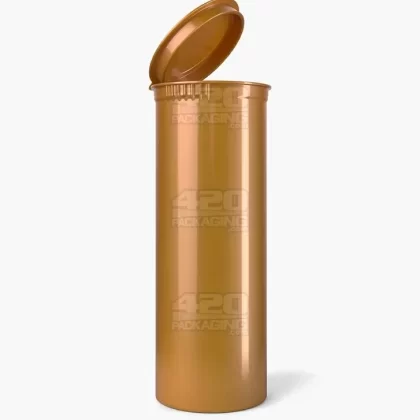 Child Resistant | Opaque Gold Pop Top Bottles | 60dr – 14g – 75 Count