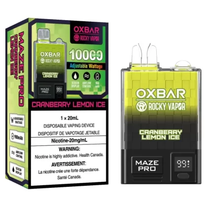 Rocky Vapor OXBAR Maze Pro Disposable – Cranberry Lemon Ice
